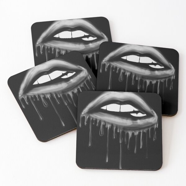 Item preview, Black dripping lips designed and sold by pnkpopcorn.