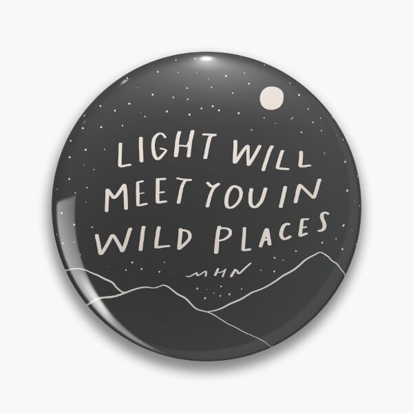 Item preview, Light will meed you in wild places - inspirational positive quote, starry night and moon designed and sold by morgansgoods.