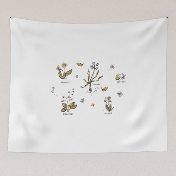 Item preview, Cottagecore Vintage Flowers / Wild Flower Collage Gardening design designed and sold by CreatedByHeidi.