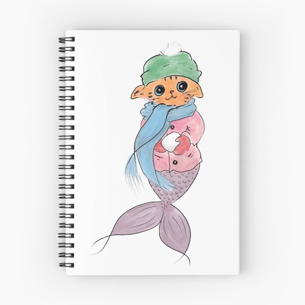 Item preview, Purrmaid bola de nieve designed and sold by SunCatDesigns.
