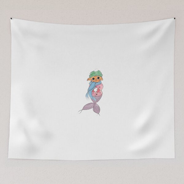 Item preview, Purrmaid bola de nieve designed and sold by SunCatDesigns.
