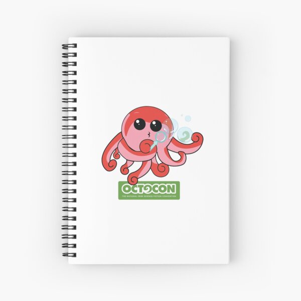 Octo Blowing Bubbles Spiral Notebook