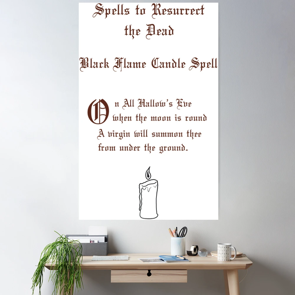black flame candle spell