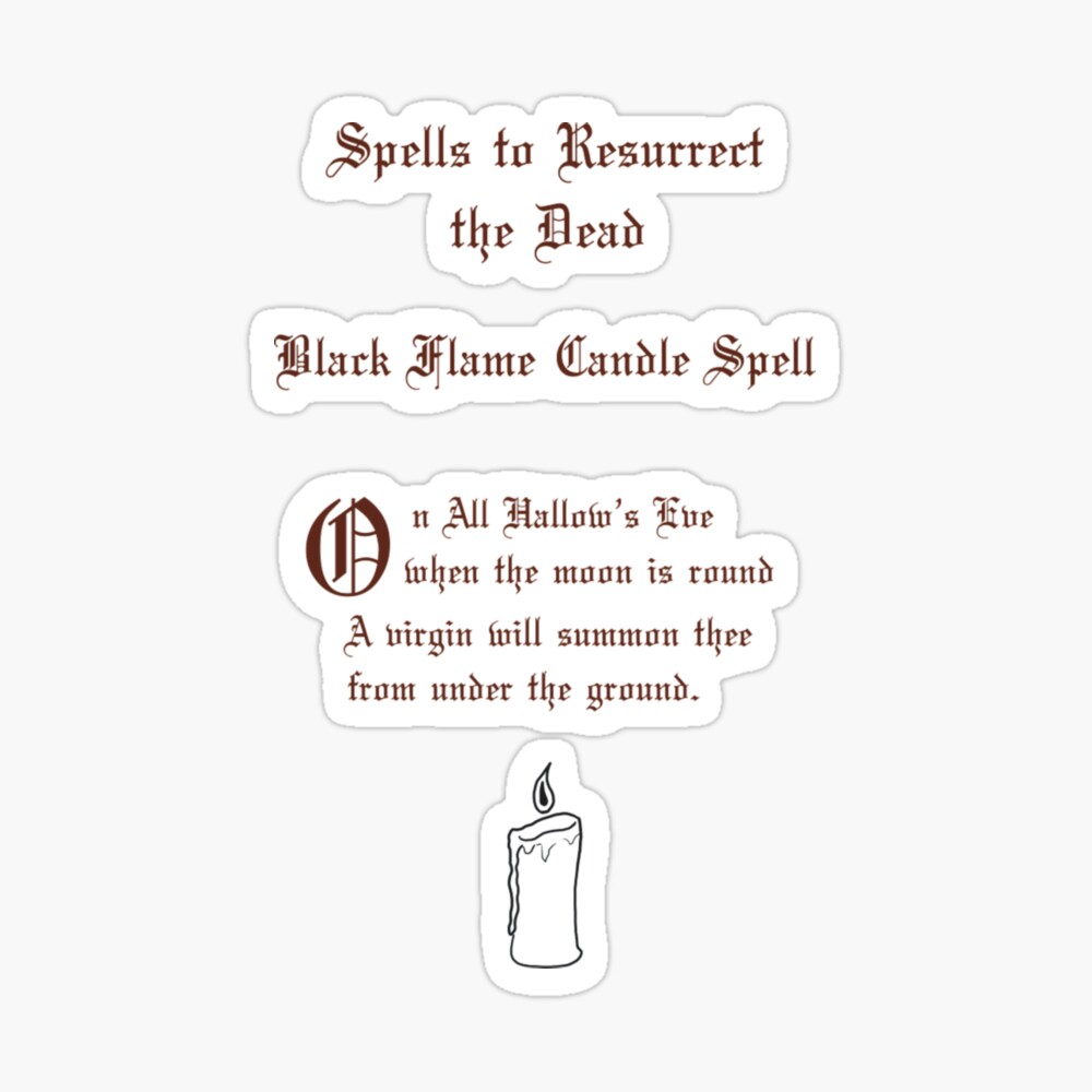 black flame candle spell