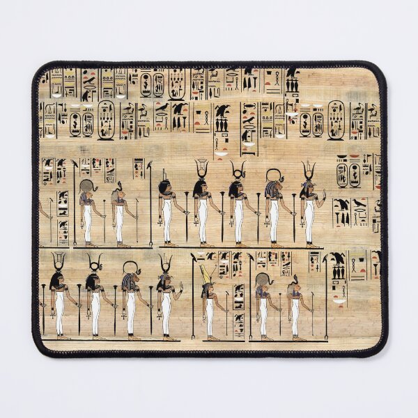 Egyptian hot Papyrus Card Mousepad Gift Set