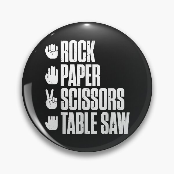 Item preview, Rock Paper Scissors Table Saw Funny Carpenter designed and sold by danitadkq9.