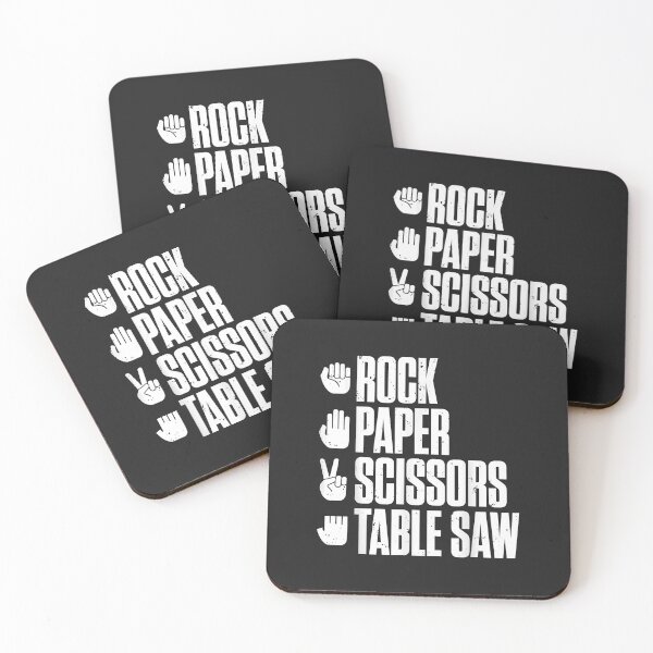 Item preview, Rock Paper Scissors Table Saw Funny Carpenter designed and sold by danitadkq9.