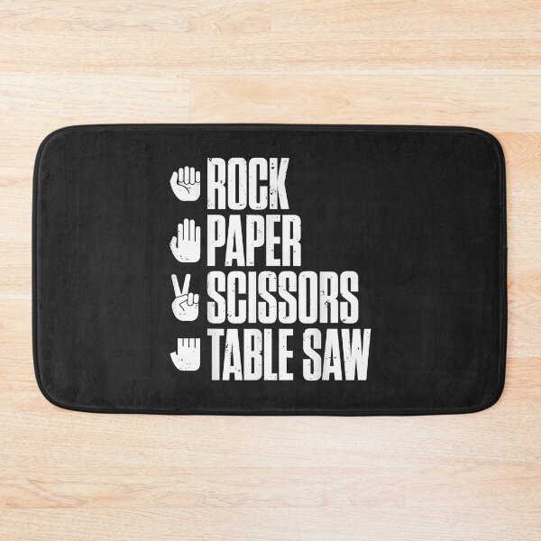 Item preview, Rock Paper Scissors Table Saw Funny Carpenter designed and sold by danitadkq9.