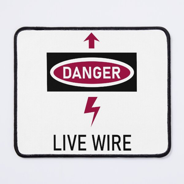 Item preview, Danger - Live Wire - Red and Black designed and sold by bunbun369.