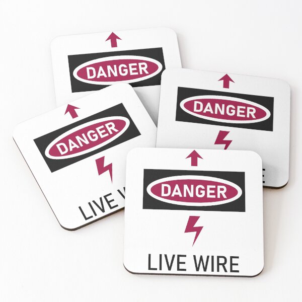 Item preview, Danger - Live Wire - Red and Black designed and sold by bunbun369.
