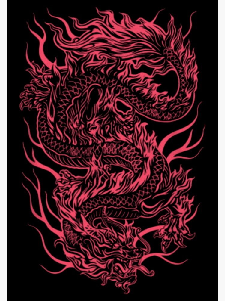 "Aesthetic Chinese Dragon" Poster for Sale by BruenaDonk Redbubble