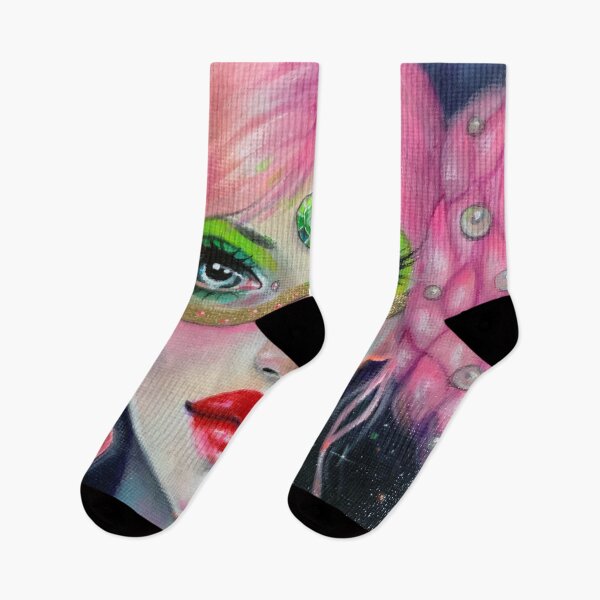 Item preview, Masquerade in Pink lowbrow art designed and sold by KimTurner.