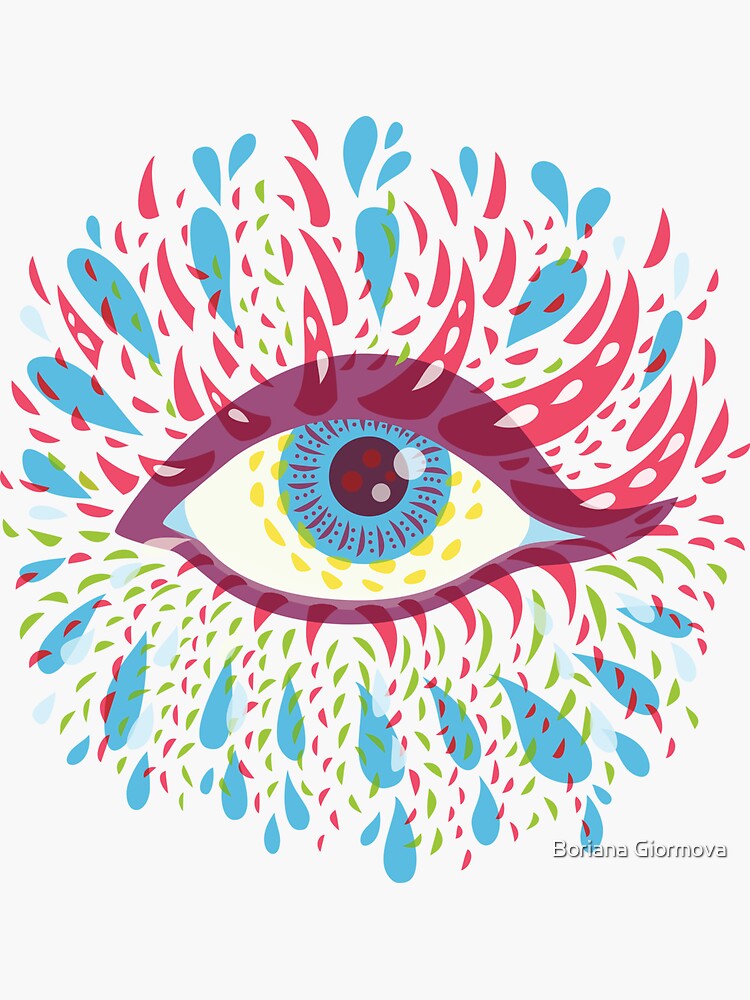 Weird Blue Psychedelic Eye by azzza