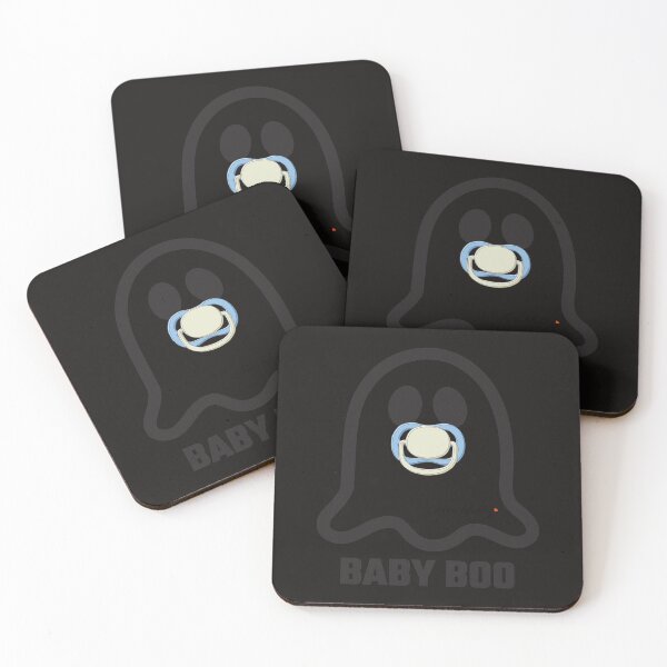 Item preview, Halloween fantôme mignon bébé garçon Boo (texte noir) Sticker designed and sold by HortonHarmon17.
