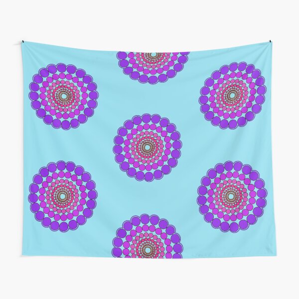 Purple Spectrum Mandala Tapestry