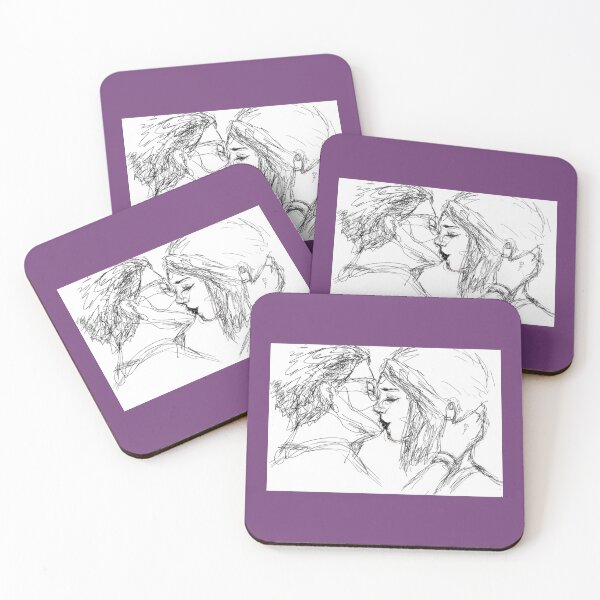 Item preview, Kiss Me - Alex Chen _amp_ Steph Gingrich Lineart   designed and sold by OneByOneshop.