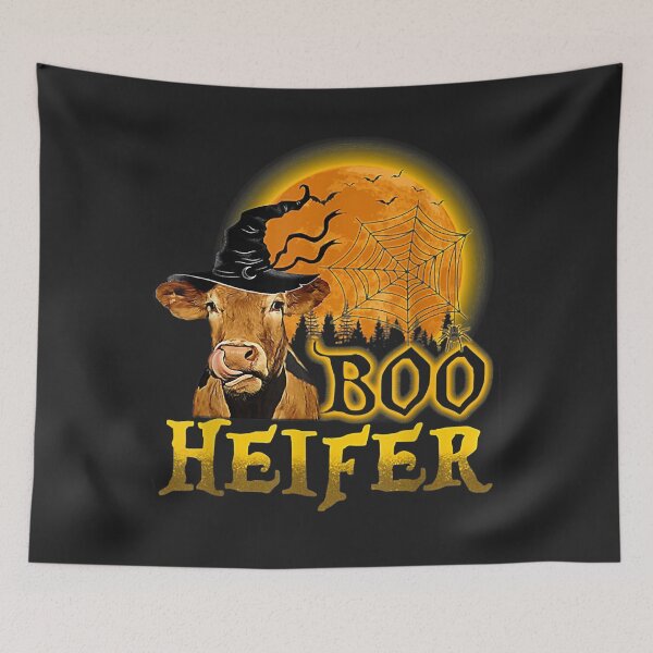 Item preview, Boo Heifer Ghost Cow - Ghost Cow Hallowen Farmer designed and sold by danitadkq9.
