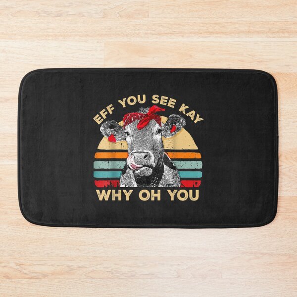 Item preview, Funny Eff You See Kay Why Oh You Cow Retro Vintage Farmer designed and sold by danitadkq9.