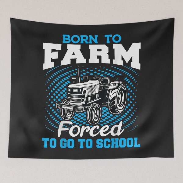 Item preview, Funny Farmer Farming Tee Born To Farm Forced To Go To School designed and sold by danitadkq9.
