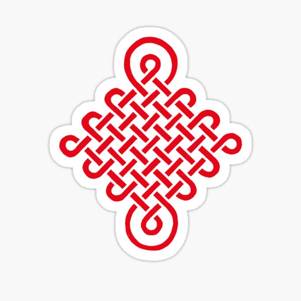 Chinese Lucky Knot Sticker