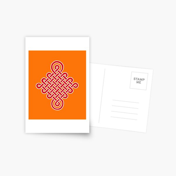 Chinese Lucky Knot Postcard