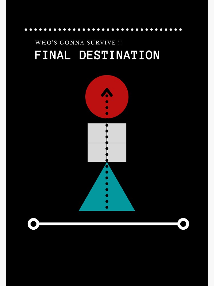 "final destination game by Zidika" Sticker for Sale by ZIDIKA Redbubble
