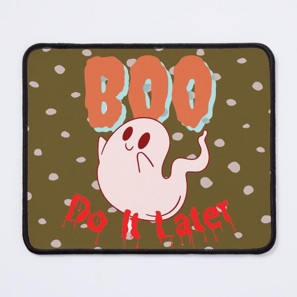 Item preview, Boo Do It Later - Halloween Ghost Boo designed and sold by Cosmic Retro.