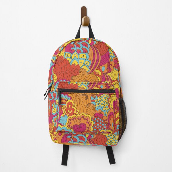Item preview, Bright Abstract Pattern in Orange, Pink, Yellow & Blue. designed and sold by TeeRayBee.
