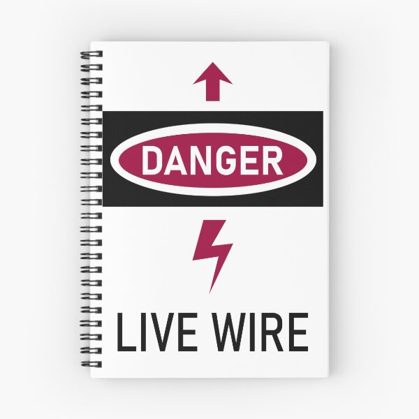 Item preview, Danger - Live Wire - Red and Black designed and sold by bunbun369.