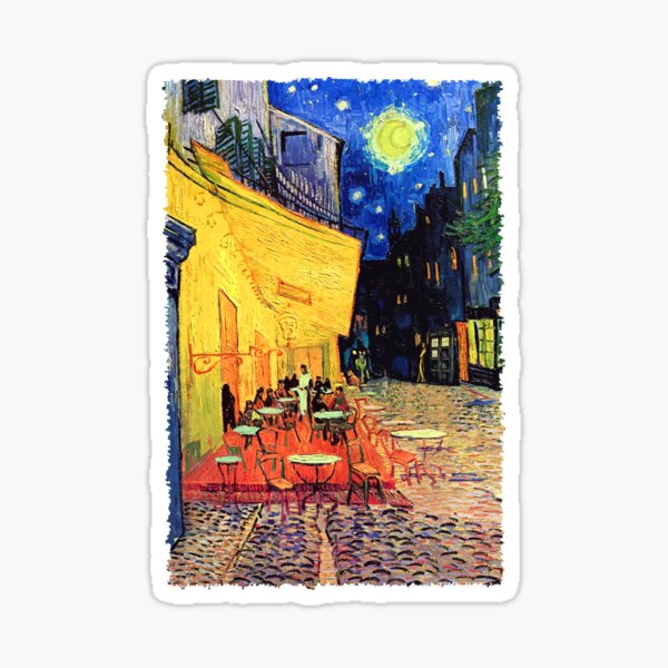 Gogh Away / Vincent Van Gogh Sticker for Sale by Katie Lutterschmidt