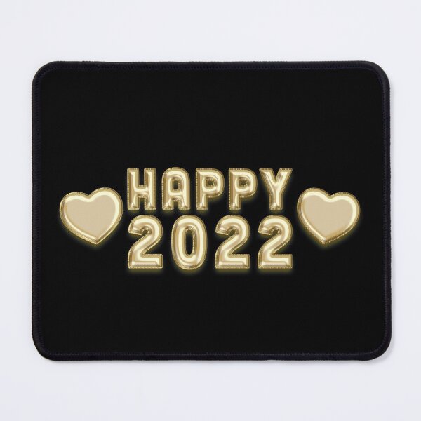 Item preview, Happy New 2022 Year Luxurious Golden Balloons Effect With Hearts designed and sold by Voyshop.