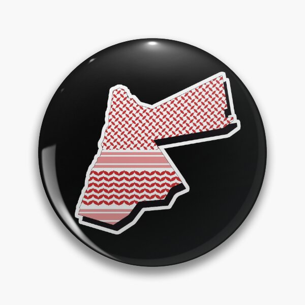 Item preview, Jordanian Shemagh Country Map designed and sold by ArabicMerch.