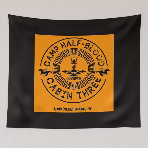 Item preview, Percy Jackson - Camp de sang-mêlé - Cabine trois - Poséidon Poster designed and sold by BentleyGordon4.