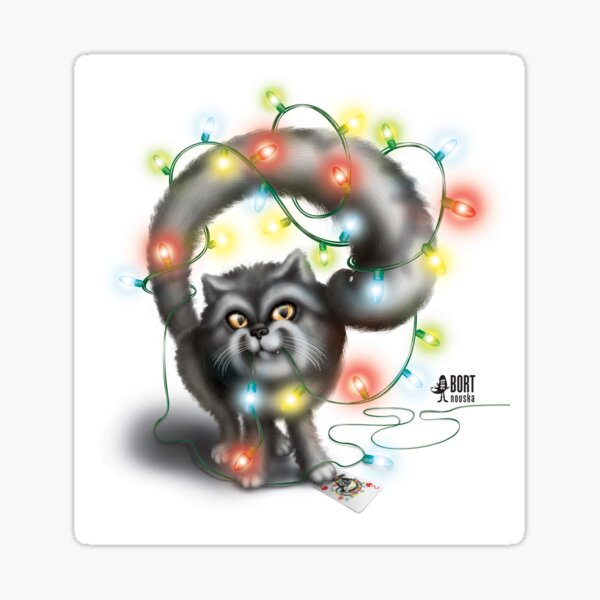 Garland Сat Sticker