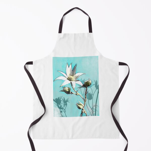 Item preview, Flannel flowers with Aqua background designed and sold by franlynch.