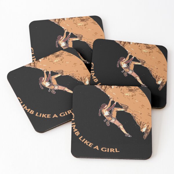 Item preview, Climb Like a Girl Rock Climbing Bouldering Classic designed and sold by JamesFloyd01.