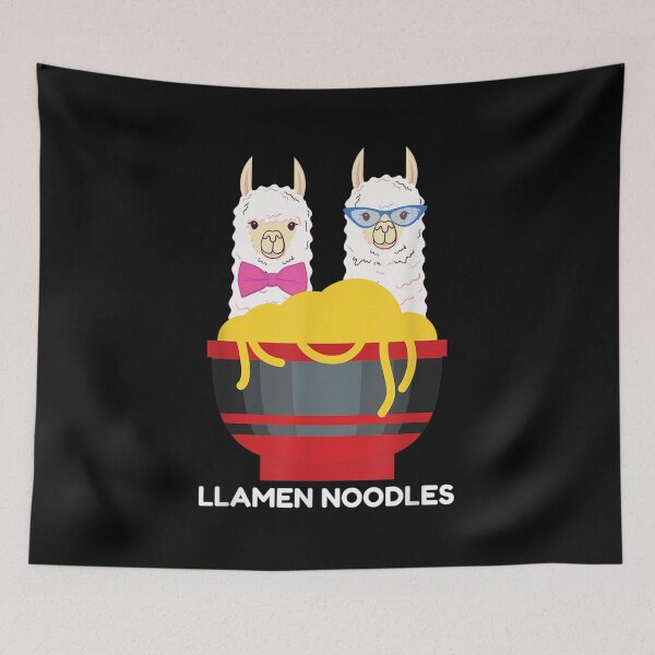 Item preview, Llla Noodles Llama Ra Pun Alpaca designed and sold by angelata.