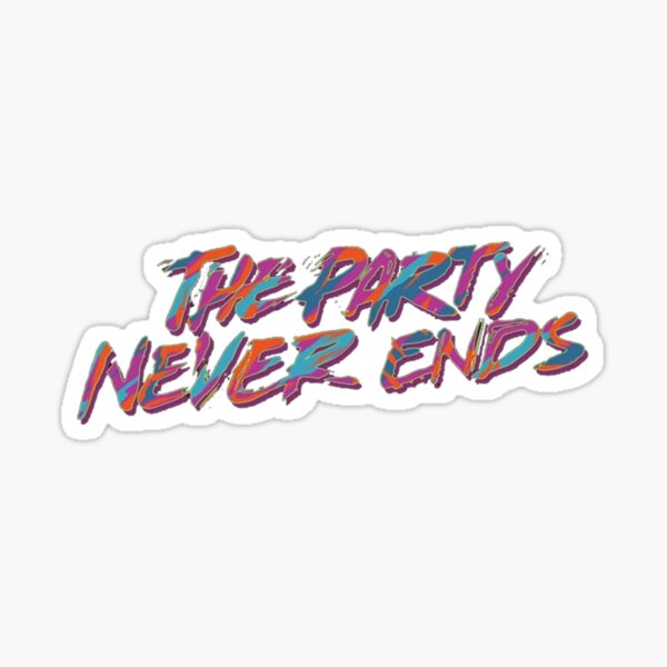 Party endet Sticker