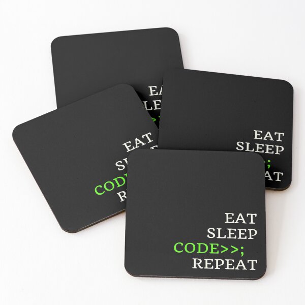 Item preview, Eat Sleep Code Repeat designed and sold by CoffeewithAnh.