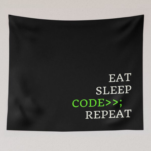 Item preview, Eat Sleep Code Repeat designed and sold by CoffeewithAnh.