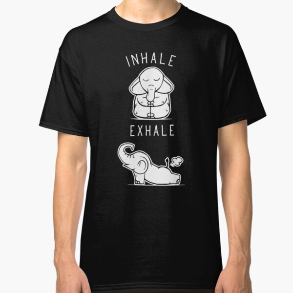 Funny Elephant Inhale Exhale Yoga Classic T-Shirt