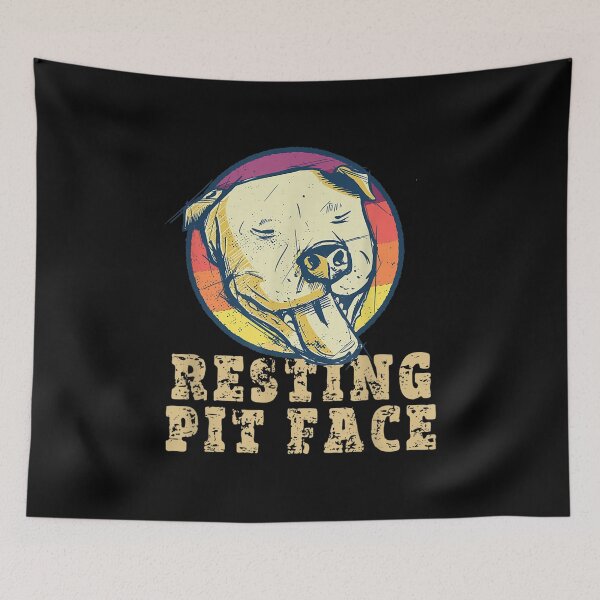 Item preview, Resting Pit Face Happy Pitbull Dog Lover designed and sold by angelata.