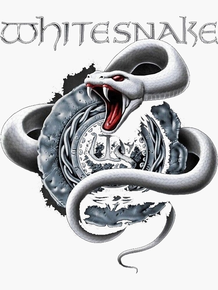 "Whitesnake Band Logo" Sticker by gbanats Redbubble