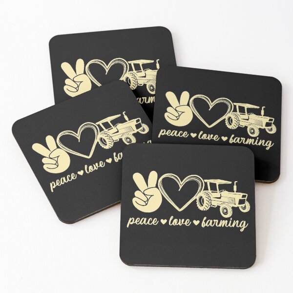 Item preview, Peace Love and Farming designed and sold by AdventureTee.