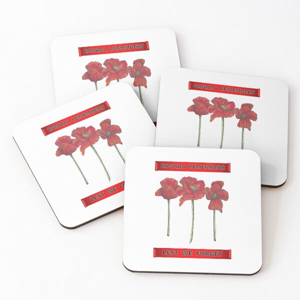 Item preview, Canada Remembers Lest We Forget Hand Drawn Poppy Line Drawing Canadian Remembrance Day designed and sold by H3designs.