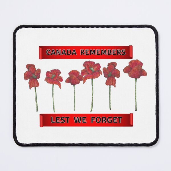 Item preview, Canada Remembers Lest We Forget Hand Drawn Poppy Line Drawing Canadian Remembrance Day designed and sold by H3designs.