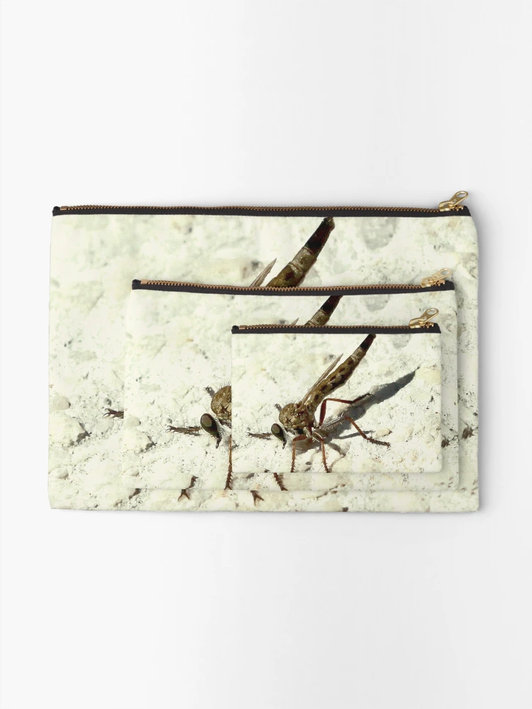 Thumbnail 2 of 4, Zipper Pouch, Robber fly designed and sold by Rina Greeff.