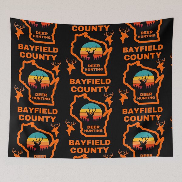 Item preview, Wisconsin Deer Hunter Bayfield County designed and sold by WoodburyLake.