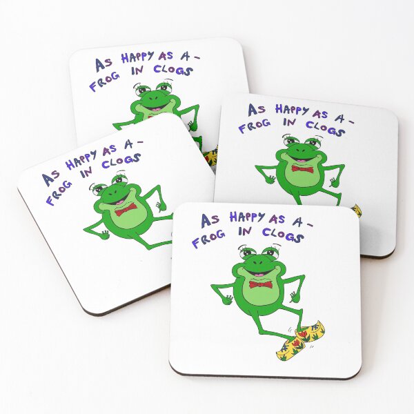 Item preview, As a Happy as a Frog in Clogs designed and sold by MickeyLaLa.
