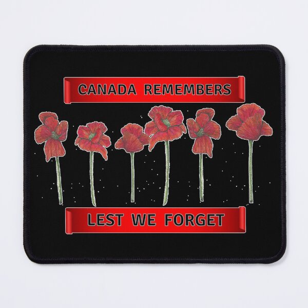 Item preview, Canada Remembers Lest We Forget Hand Drawn Poppy Line Drawing Canadian Remembrance Day designed and sold by H3designs.